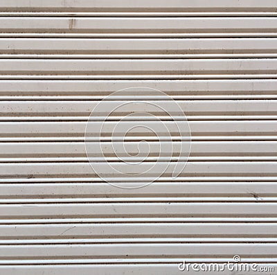 Rustic grungy urban metal door texture in white Stock Photo