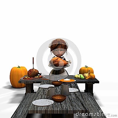 Rustic Harvest Feast Stock Photo