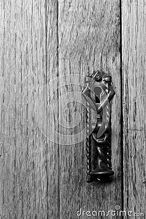 Rustic Keyhole Stock Photo
