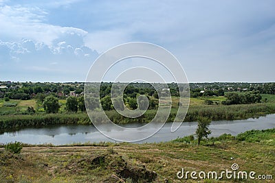 Rustic landscape in sunshine Stock Photo