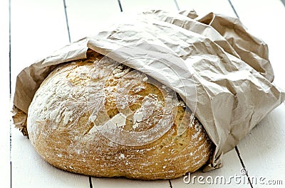 rustic loaf of bread Stock Photo