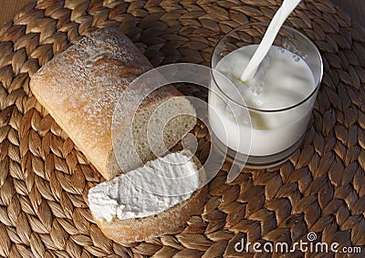 Rustic meal Stock Photo