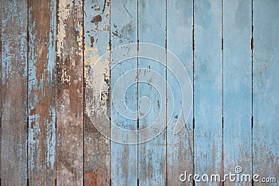 Rustic Old blue wooden background. wood planks Stock Photo