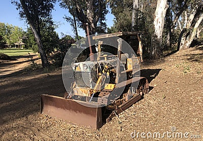 Rustic old tractor Stock Photo