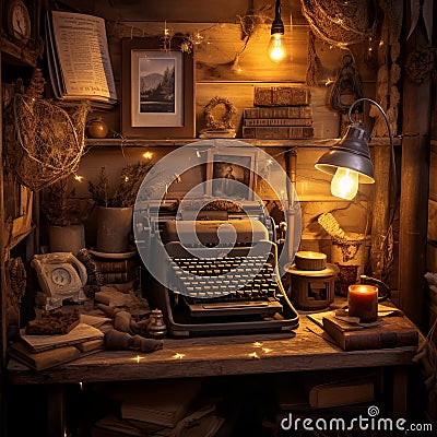 Rustic Reverie: Finding Beauty in the Worn-Out Gadgets of the Past Stock Photo