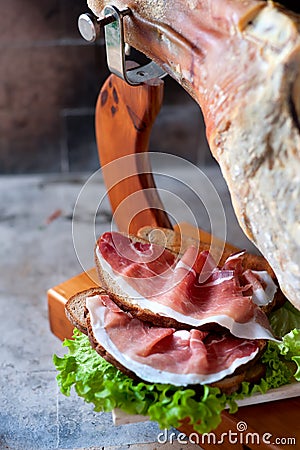 Rustic snack Stock Photo