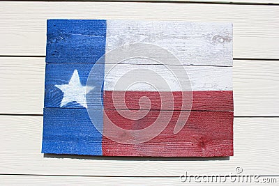 Rustic Texas Flag Stock Photo