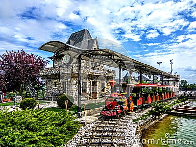 Rustic train Editorial Stock Photo