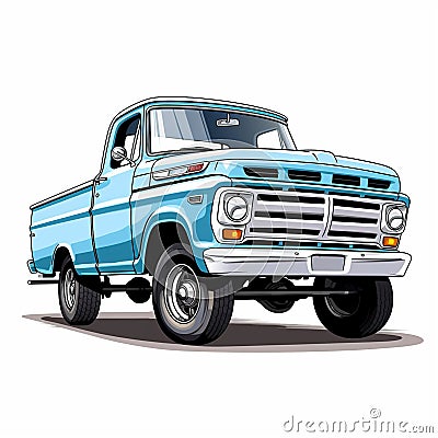 Rustic Truck Nostalgic Charm Stock Photo