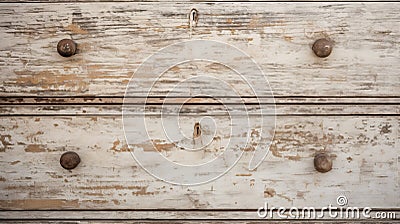 Rustic Vintage Cotton Chest Of Drawers With Grungy Texture Stock Photo