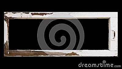 Rustic vintage window frame Stock Photo