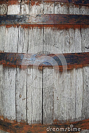 Rustic Wine Barrel Stock Photo