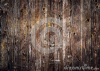 Rustic wood planks background with nice vignetting Stock Photo