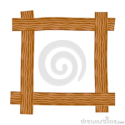 Rustic wooden frame Stock Photo