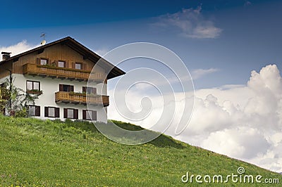 Rustical House in Tyrol Stock Photo