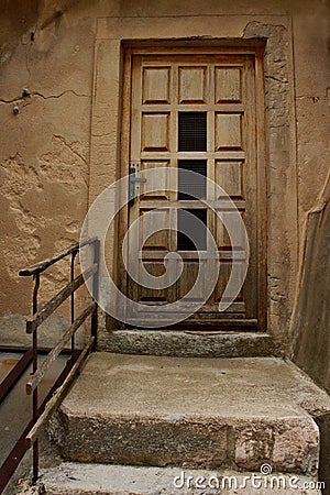 Rustical Vintage Beige Door Stock Photo