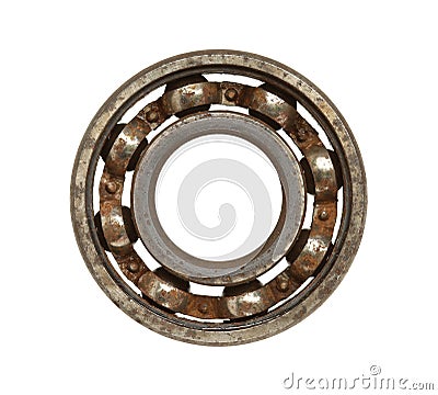 Rusty ball bearing Stock Photo