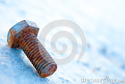 Rusty bolt Stock Photo