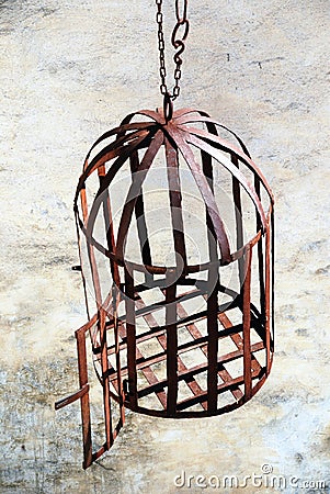 Rusty Cage Stock Photo