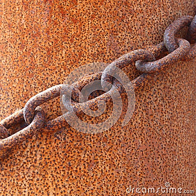 Rusty chain Stock Photo