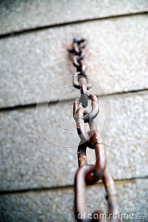 Rusty chain Stock Photo