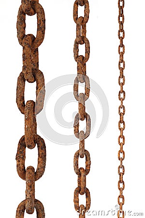 Rusty chain Stock Photo