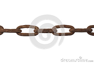 Rusty chain Stock Photo