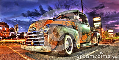 Rusty Chevy pick up truck Editorial Stock Photo