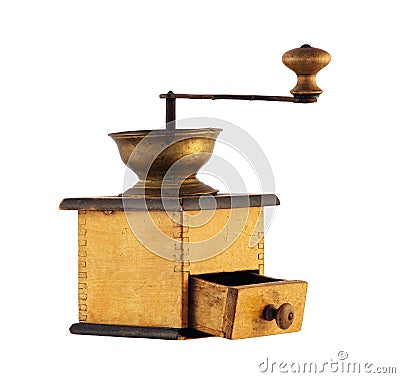 Rusty coffee mill Stock Photo