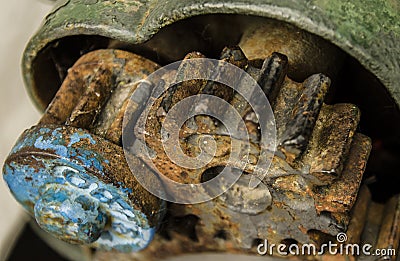 Rusty cogs Stock Photo