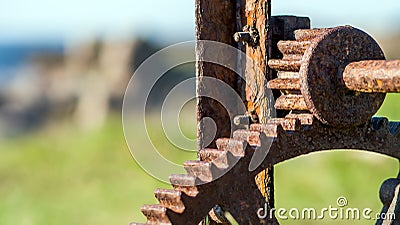Rusty cogwheels Stock Photo