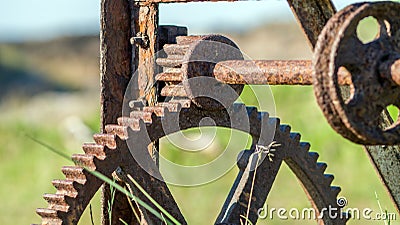 Rusty cogwheels Stock Photo