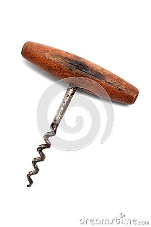 Rusty corkscrew Stock Photo