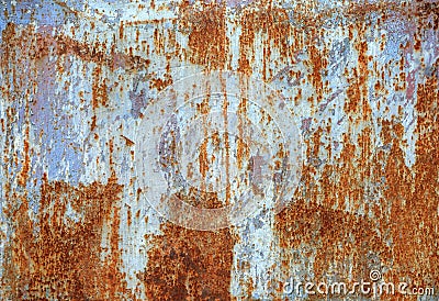 Rusty damaged iron Stock Photo