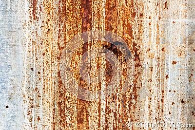 Rusty Galvanize Wall Stock Photo