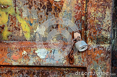 Rusty gate Stock Photo