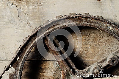 Rusty gear wheel Stock Photo