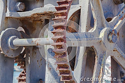 Rusty gears Stock Photo