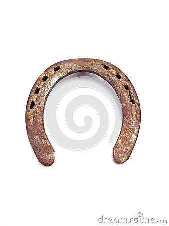 Rusty horseshoe Stock Photo