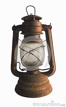 Rusty Lamp Stock Photo