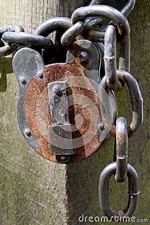 Rusty Lock Stock Photo