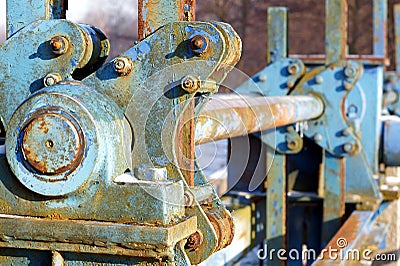 Rusty mechanism Stock Photo