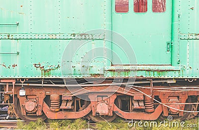 Rusty metal painted background, grunge texture,train surface. Stock Photo