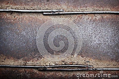 Rusty metal plate Stock Photo