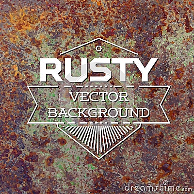 Rusty metal vector background Vector Illustration