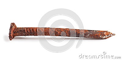 Rusty nail Stock Photo