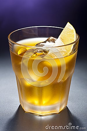 Rusty Nail Cocktail Stock Photo