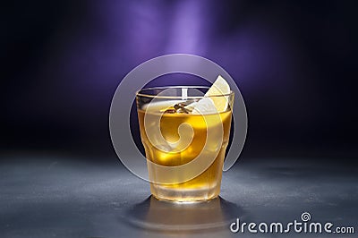 Rusty Nail Cocktail Stock Photo