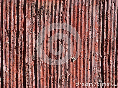 Rusty Old Aluminum Siding Stock Photo