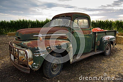 Rusty old classic truck Stock Photo